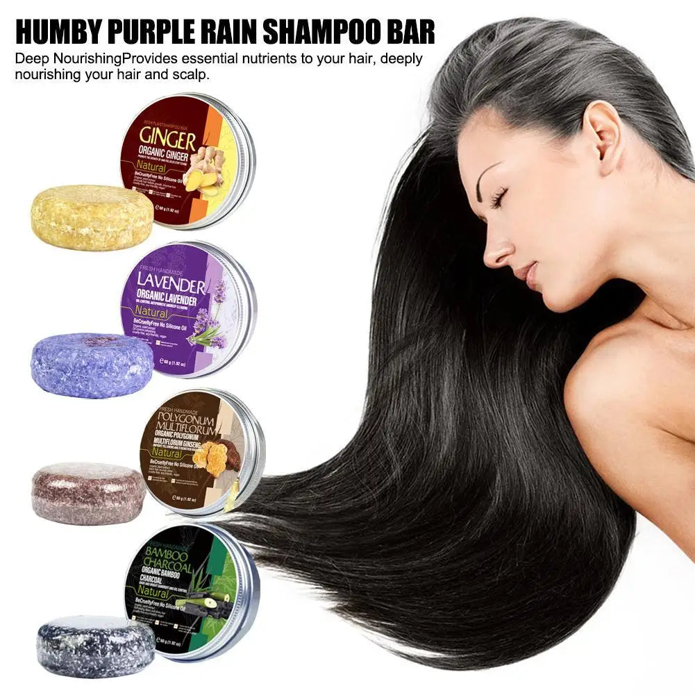 Rosemary Shampoo Soap Ginger/bamboo/lavender/Polygonum Multiflorum Deep Cleansing Soap Bar For Treated Dry Damaged Hair Care