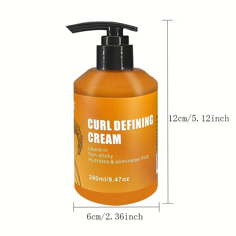 GZE CURL DEFINING CREAM with Argan Oil for Wavy and Curly Hair Hair Moisturizer and Deep Conditioning for Shine and Bounce