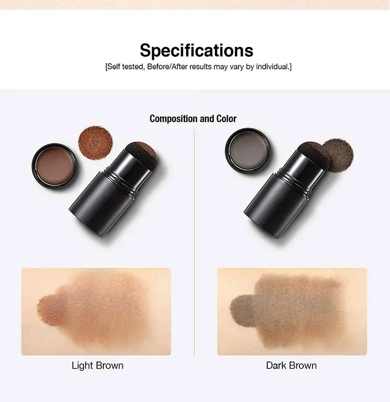 Instant Hairline Powder, Fast Covering Hair Root Concealer, Eyebrow and Beard Lines, and Long-lasting Wind and Sweat Resistant