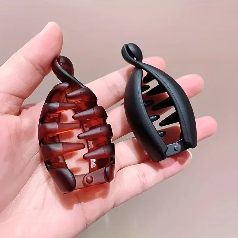 Banana Clips, Small Size, Vertical Clips for Women, Elegant High Ponytail Hairpins, Twist Clips, Simple Hair Accessories