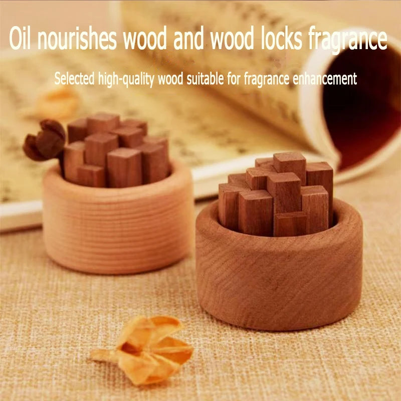Essential Oil Diffuser Home Perfume Diffuser Expander Beech Wood Reed Diffuser Bottle Eco-Friendly Fireless Aroma Aromatherapy