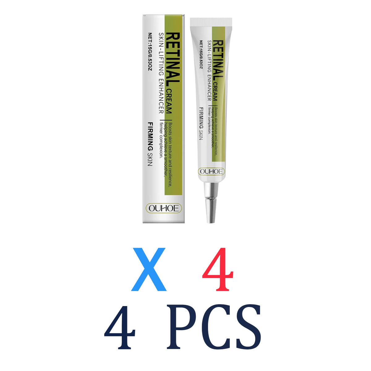 1/2/3/4 Pcs Retinol Face Cream Moisturizing Hydrating Skin Care Gentle Formula for Sensitive Skin Portable Travel Size 15g