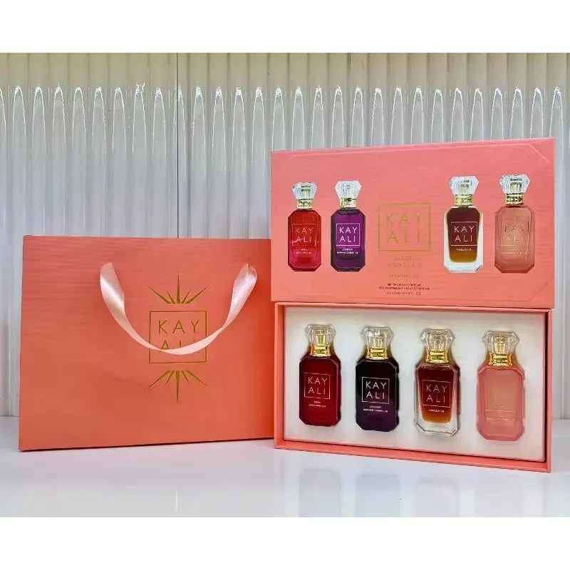 4x10ml KAYALI Perfume Set Long Lasting Luxury Unisex Portable Mini Fragrance Collection Elegant Sweet Rich Smooth Premium Scent