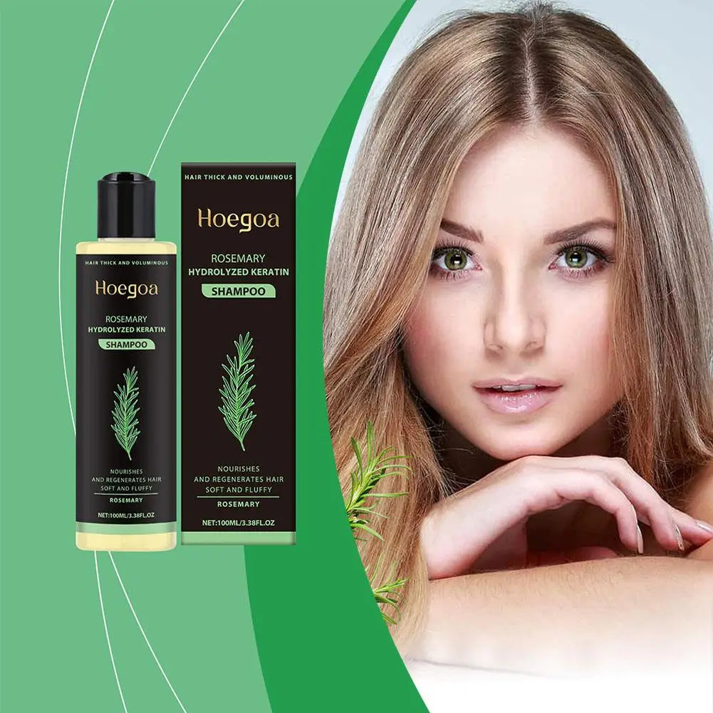 Natural Rosemary Hair Shampoo 100ML Reduce Hair Loss Clean Dandruff Nourish Moisturize Scalp Hair Care Product 1pc