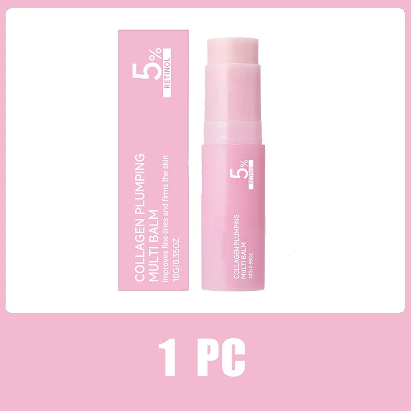 PDRN Pink Collagen Multi Volume Balm Stick Anti Aging Firming Anti Wrinkle For Eye Neck Forehead Smile Lines