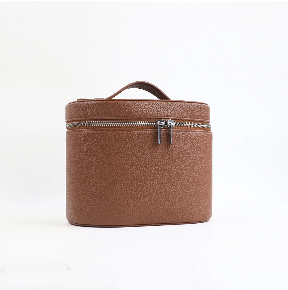 Customizable Names and Letters, Travel Portable Cosmetic Bag Large-capacity PU Leather Cosmetic Box with Internal Storage Box,