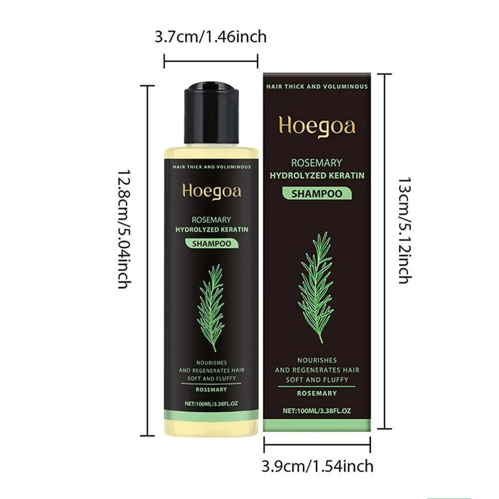 Natural Rosemary Hair Shampoo 100ML Reduce Hair Loss Clean Dandruff Nourish Moisturize Scalp Hair Care Product 1pc