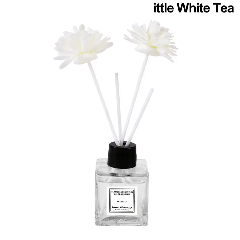50ml Natural Essential Oil Air Freshener Flameless Home Fragrance Aromatherapy Oil with Reed Diffuser Stick Liquid Air Freshener