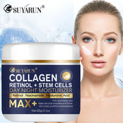 SUYARUN Anti-Aging Retinol Collagen Stem Cell Face Cream - Firming Hydrating Moisturizer Reduces Wrinkles & Fine Lines, All Skin