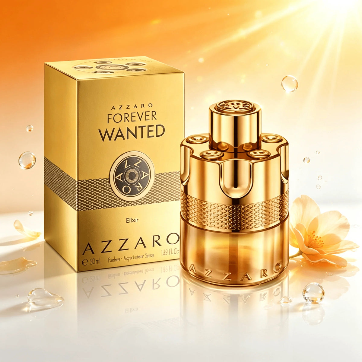 Azzaro Forever Wanted Elixir Perfume Spray 3.38 Fl Oz 100ml For Men Long‑Lasting Leather Accord Raspberry Woody Fruity Scent Natural Spray Luxury Men Fragrance Gift