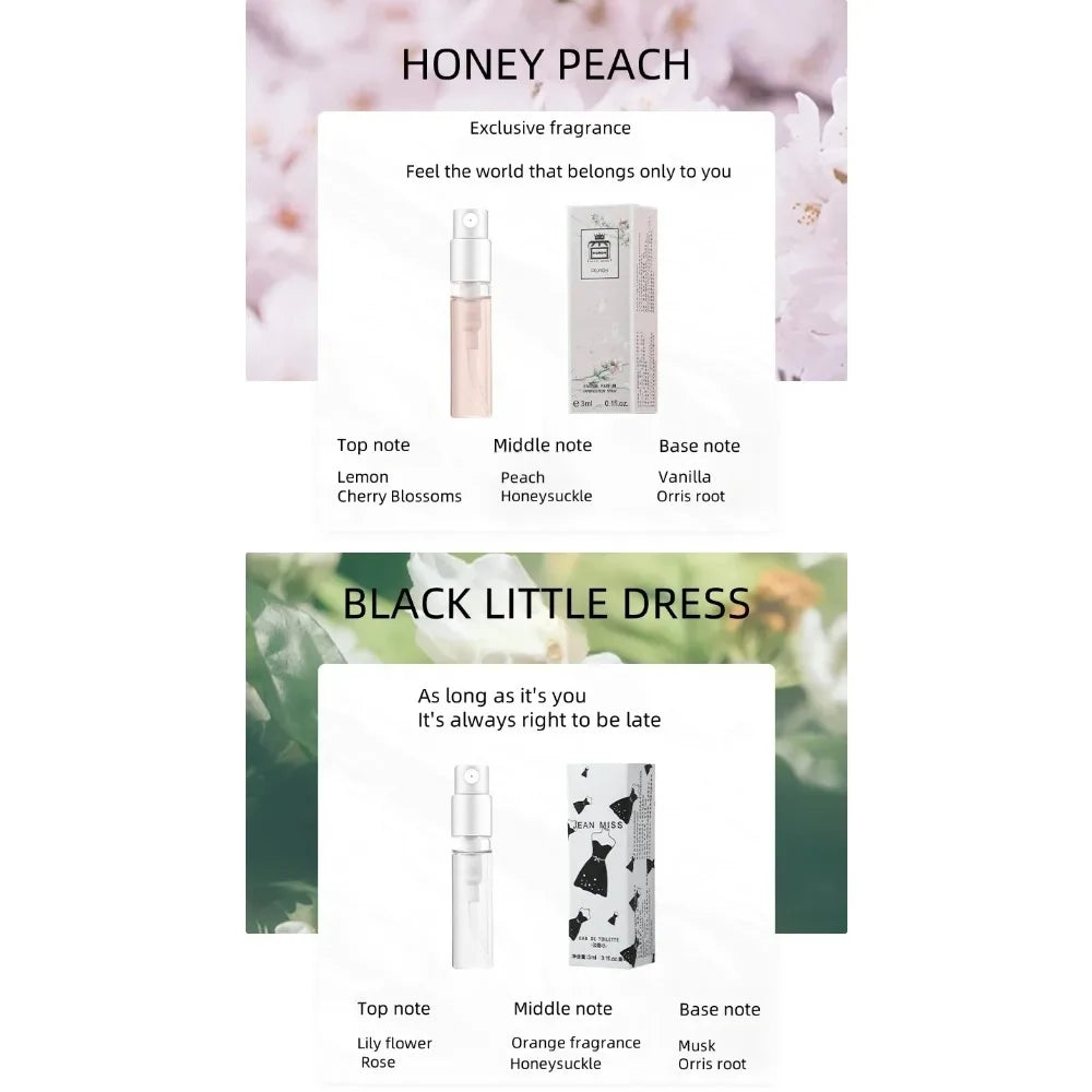 10PCS Mini Travel Size 3ml Perfume Women Men Unisex Fragrance Set Eau De Toilette Gift for Her Him Deodorant Body Spray