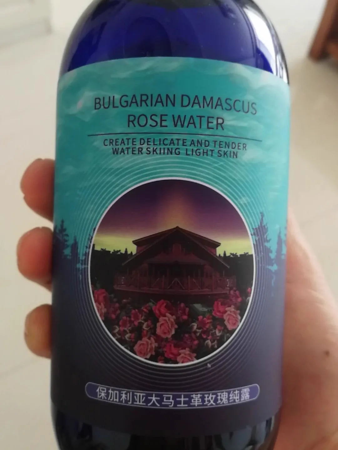 400ml Rose Water Damask Rose Hydrosol Brighten Skin Tone Rose Hydrosol Facial Toner Organic Rose Petals Essence Essential Oil