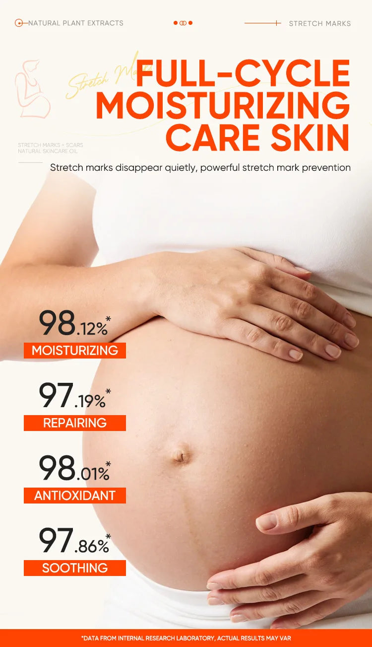 150ml Vitamin E Skin Care Oil Remove Pregnancy Stretch Marks Postpartum Care Elastic Skin Firming Collagen Body Care Oil