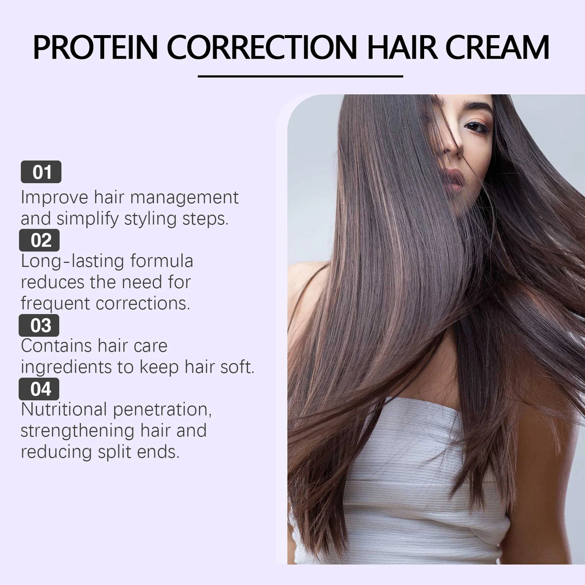 Moisturizing Hair Cream for Straightening Hair Treatment for Very Dry and Damaged Hair Repair Anti Frizz Keratin Hair Mask 250g
