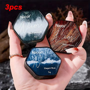 3 Pack Men's Solid Perfume Stick,Long-Lasting Herbal & Woody Fragrance Balm,Moisturizing Travel-Friendly for Dating & Daily Use