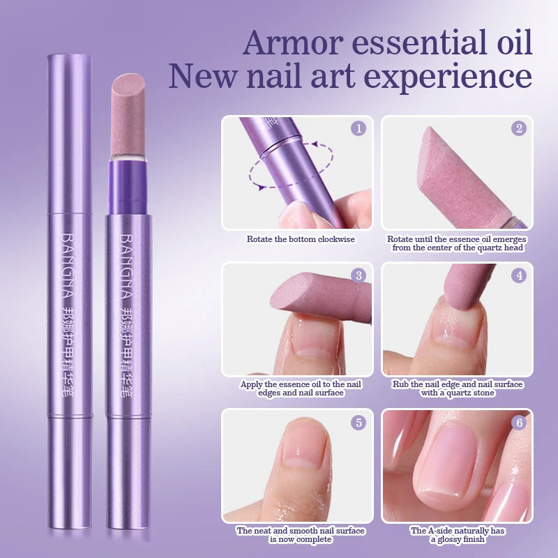 3-in-1 Nail Art Pen Hand Armor Essence Brush Cuticle Pusher Manicure Care Tools Cuticle Oil Pen Dead Skin Cuticle Remover Pen