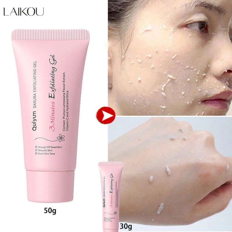 Sakura Exfoliating Peeling Gel Facial Scrub Moisturizing Nourishing Repair Scrubs Face Cream Beauty Skin Care 30g/50g
