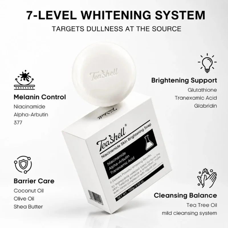 Niacinamide Cleansing Soap Hydrating Body Wash Bar 100g Mild Non Irritating Plant Extracts Suitable For Bathing Handmade Soap