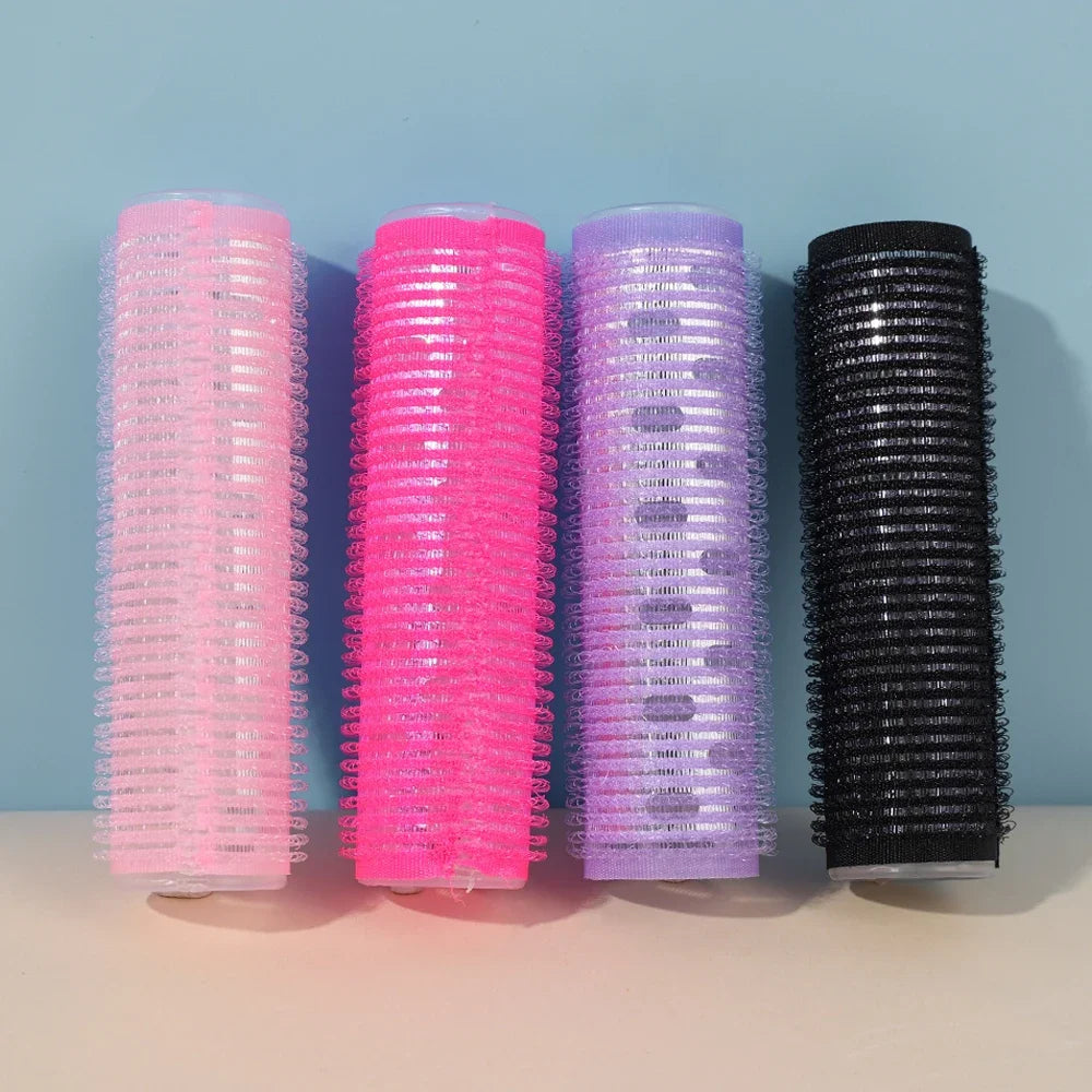 Self-Adhesive Hair Rollers Portable Lazy DIY Magic Styling Tools Home Use Pink Hair Roller Bang Beauty Braiders Hairdressing