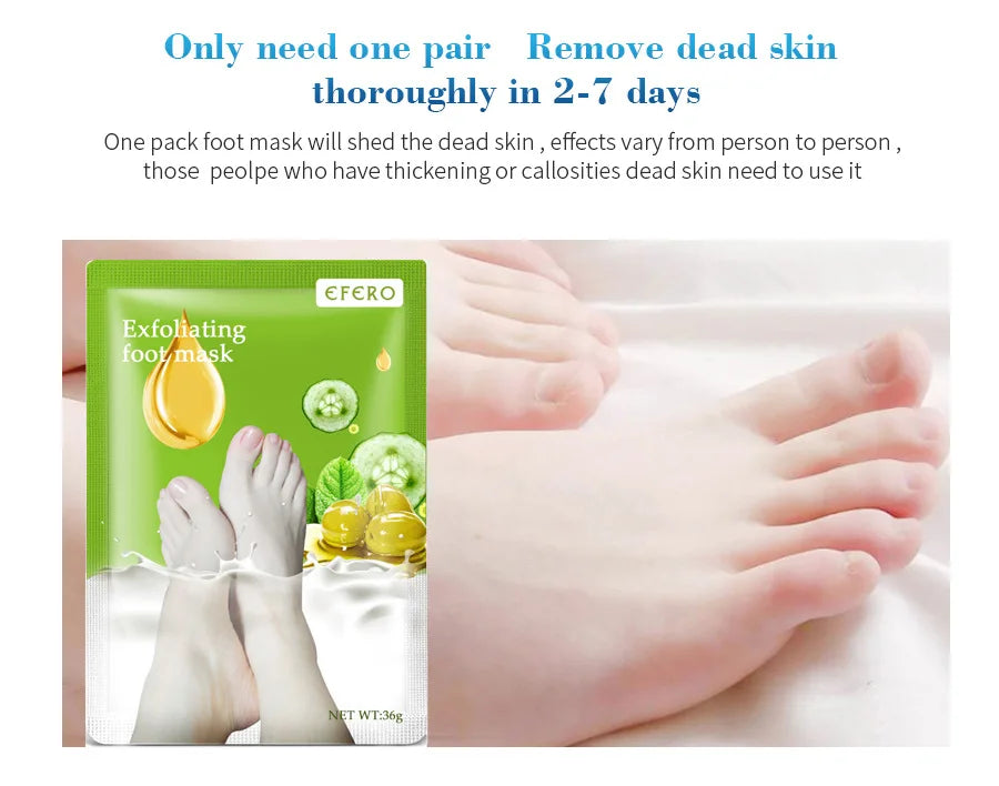 1 Pag = 1 Pair Honey Foot Mask For Remove Dead Skin Calluses Exfoliating Foot Mask Feet Cream Whitening Foot Spa Skin Care Tool