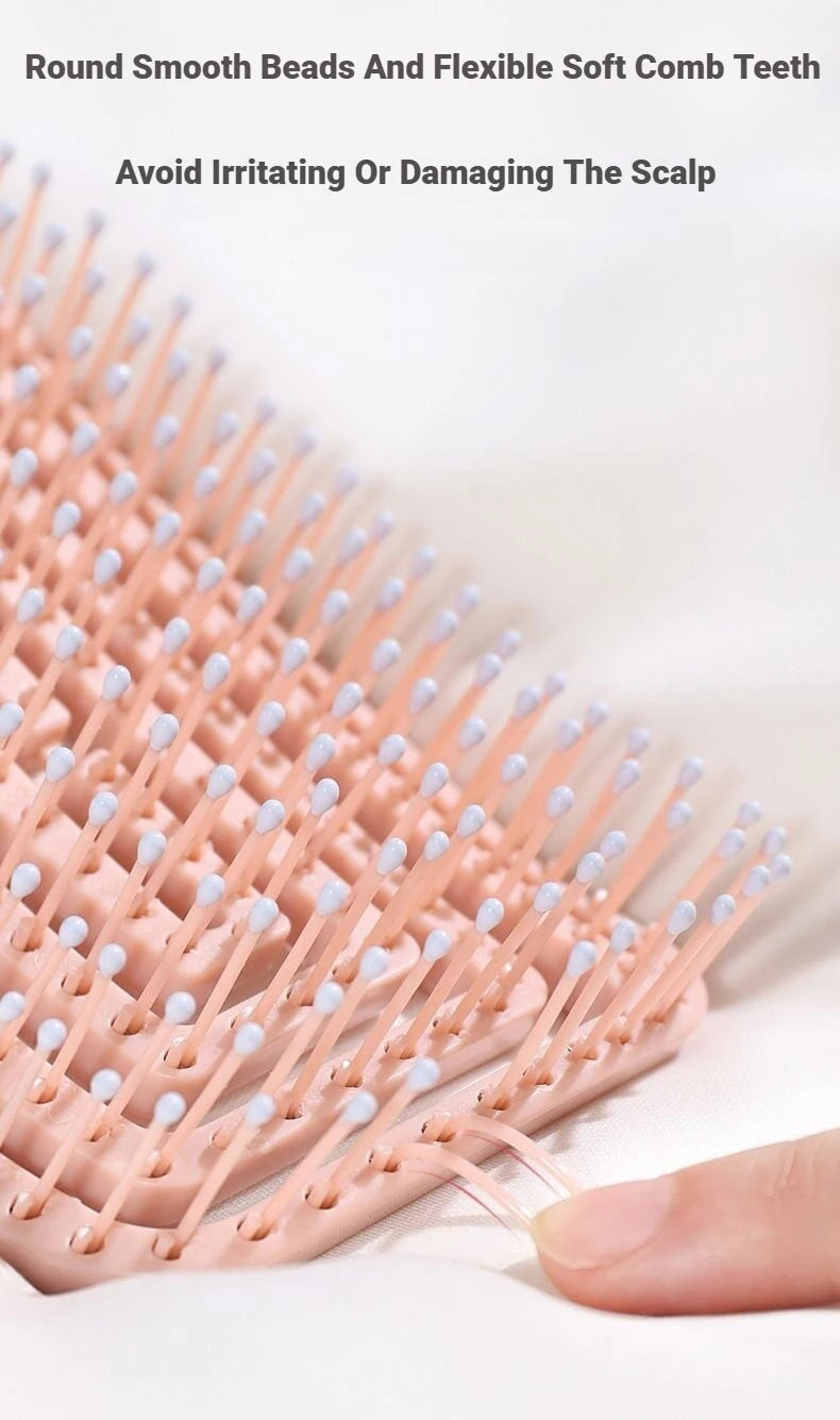 Women Salon Detangling Hair Brush Anti Static Scalp Exfoliating Massage Comb Wet Hair Styling Hairdressing Tool 1pc