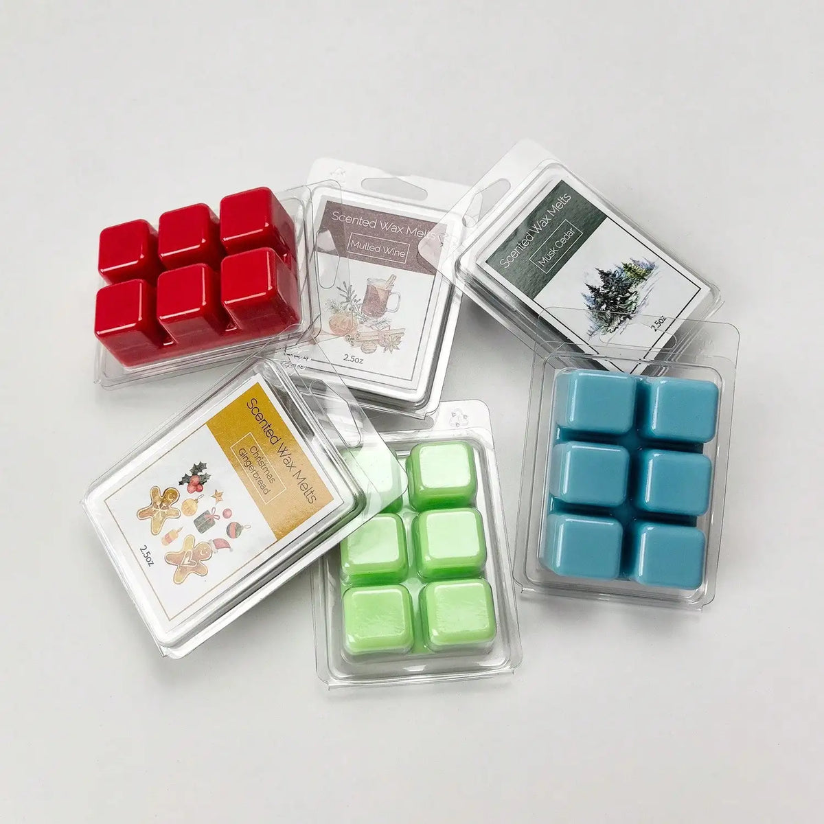 Scented Wax Melts Set, 8 Assorted Scents (Lavender/Vanilla/Rose), Natural Soy Wax Candle Wax Tarts for Home Fragrance & Relaxati