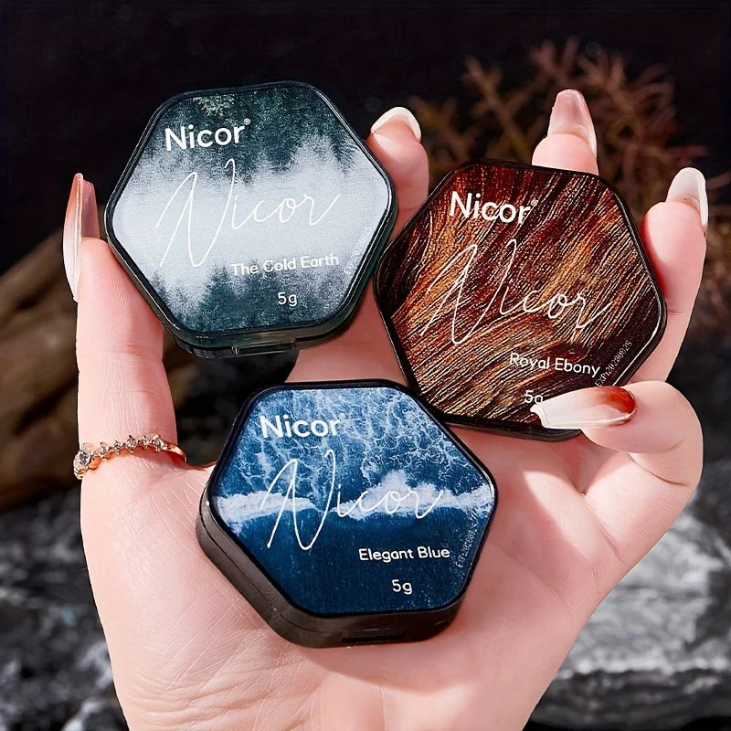3 Pack Men's Solid Perfume Stick,Long-Lasting Herbal & Woody Fragrance Balm,Moisturizing Travel-Friendly for Dating & Daily Use