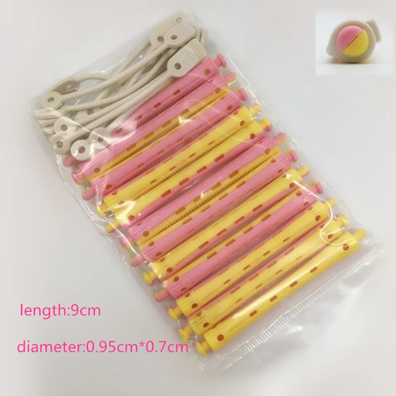12pcs Heatless Hair Curler No Heat Hair Rollers Soft Curling Rod Pull Core Lazy Curls Flexi Rods Wave Formers Hair Styling Tools