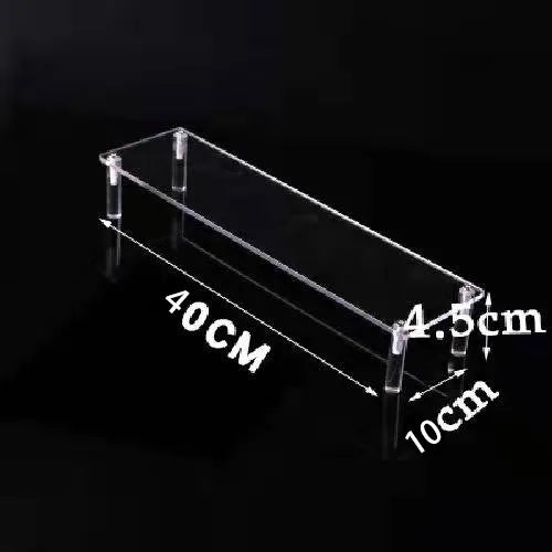 Acrylic Riser Display Shelf,3 Tier Display Stand for Amiibo Funko POP Figures,Cupcake Perfume Organizer Makeup Collection Doll