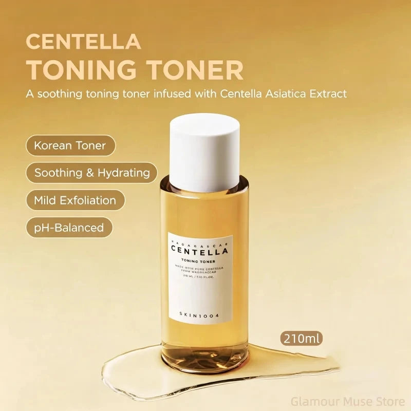 SKIN1004 Madagascar Centella Ampoule 55ml and Probio Cica Essence Toner 210ml Soothing Calming Hydrating Skincare Set With Box