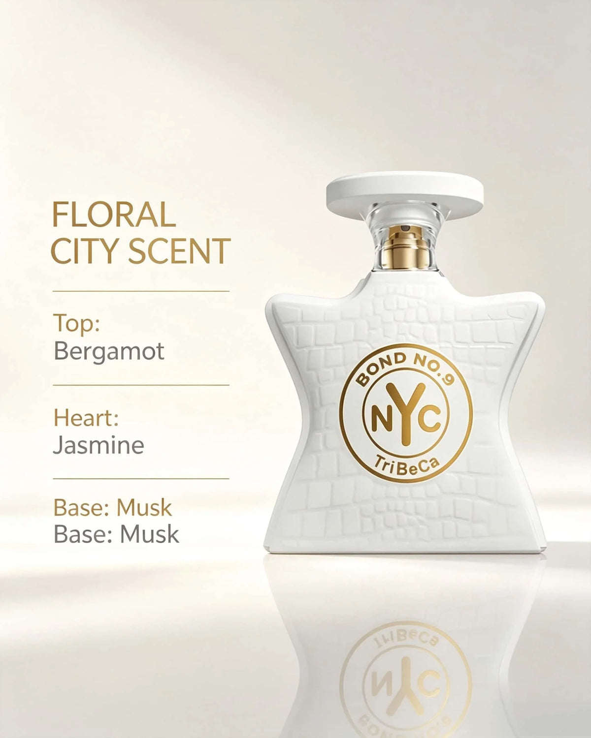 Bond No.9 TriBeCa Unisex Eau De Parfum 100ml Luxury Gourmand Woody Fragrance Long Lasting Perfume Spray Exquisite White Embossed Bottle Gift for Men Women