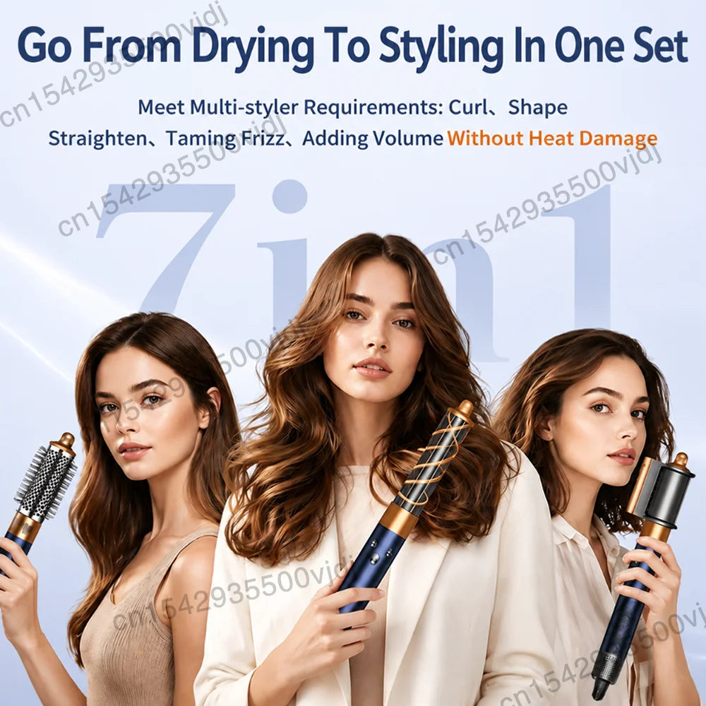 6-in-1 multifunctional hair styler, 110,000 RPM high-speed hair care, ionic hair dryer, quick drying, automatic curling set