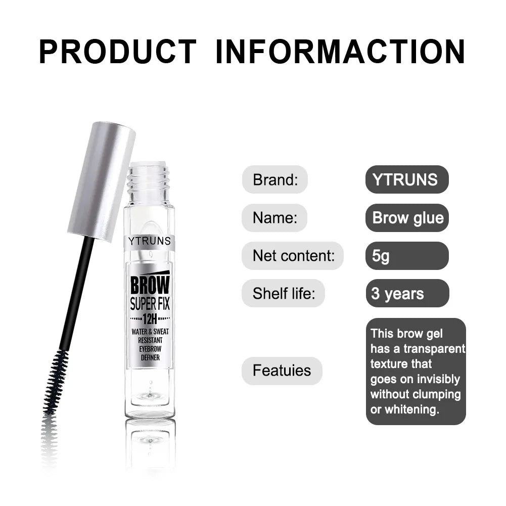 Waterproof Eyebrow Gel - Smudge-Proof, Long-Lasting Hold for a Natural Look - Ideal Valentines Day & Mothers Day Gift for Women