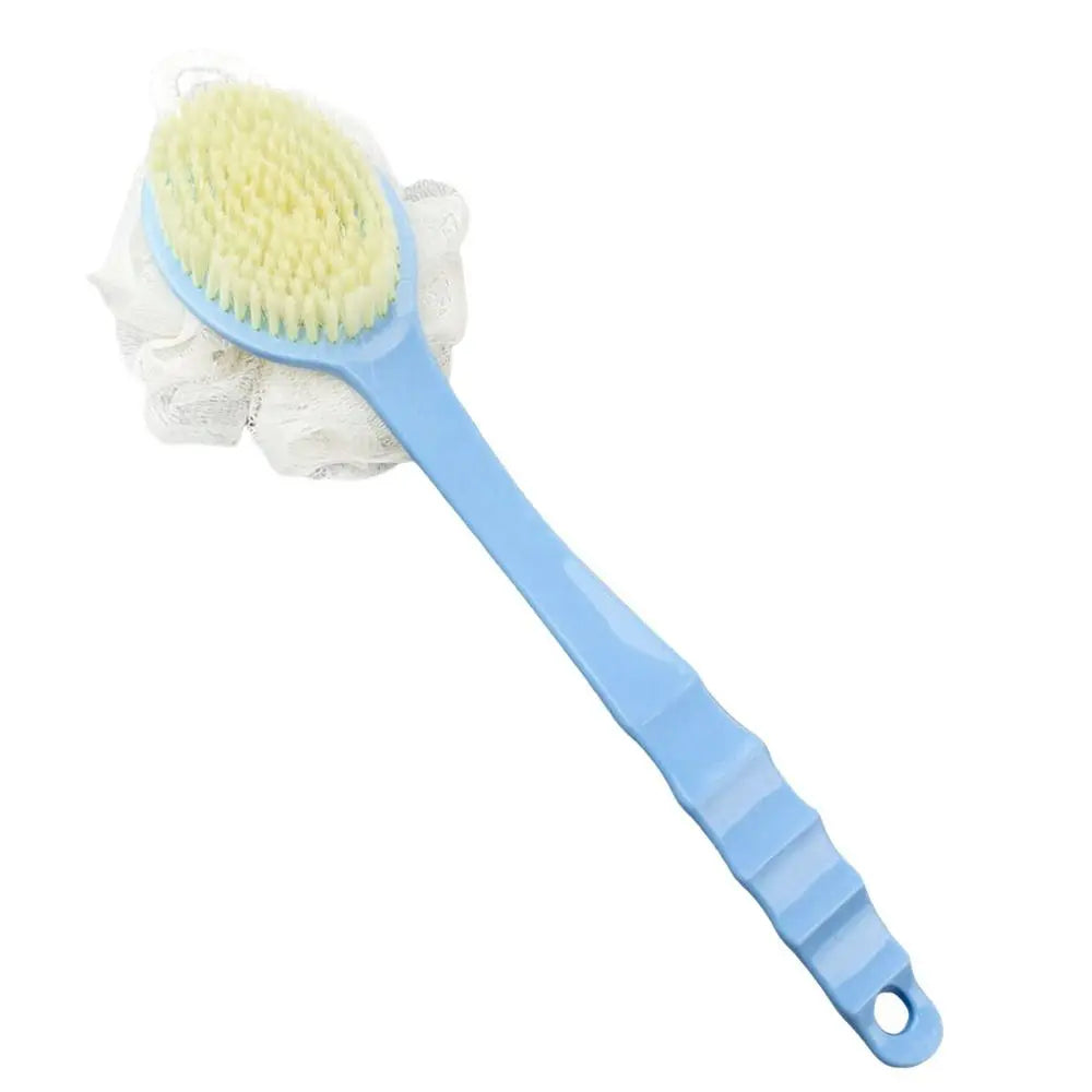Gentle Long Spa Handle Shower Body Brush Back Scrubber Anti Slip with Hanging Hole for Body