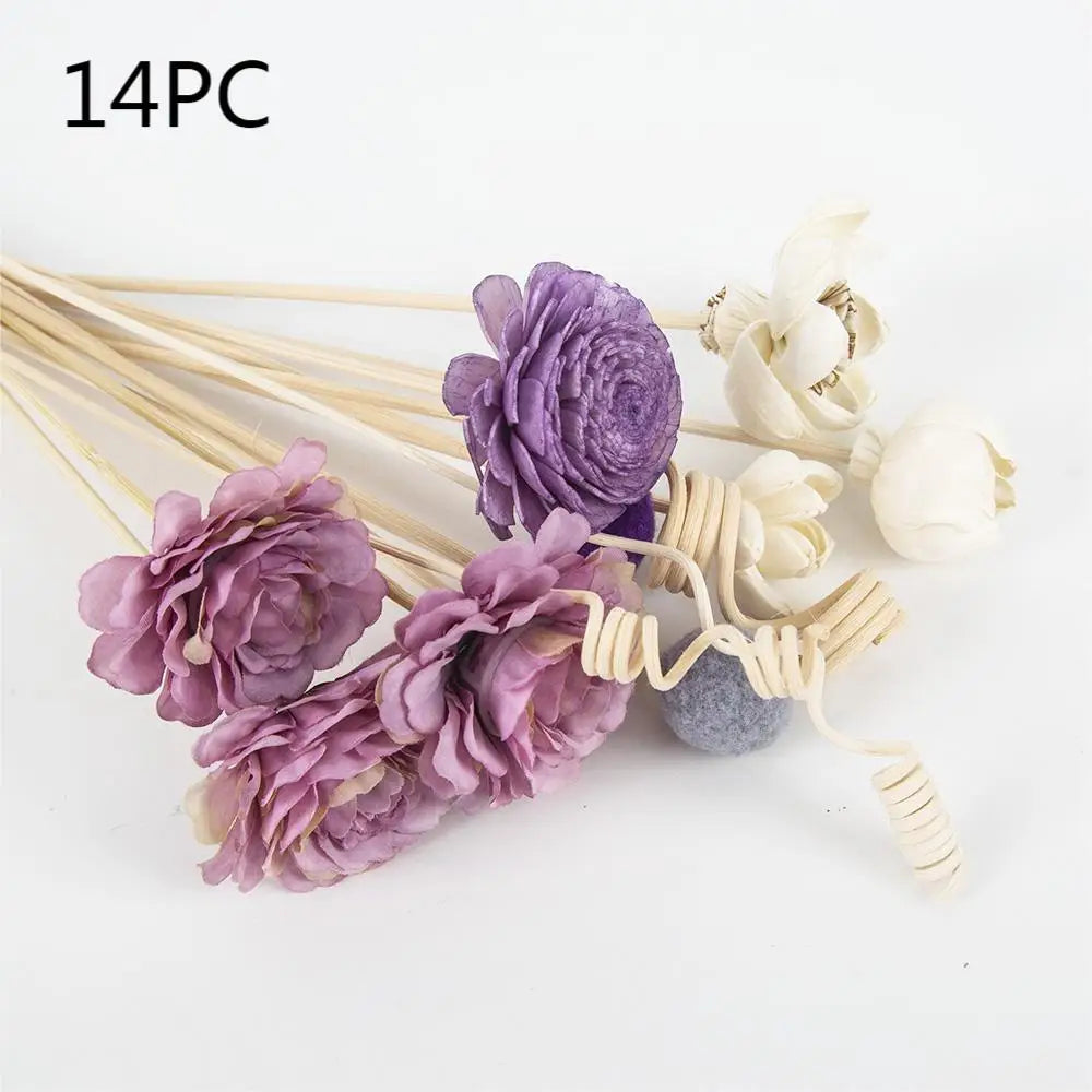 Chrysanthemum Reed Diffuser Sets Artificial Plant Fireless Aroma Vine Combination Desktop Decor Home Fragrance Products