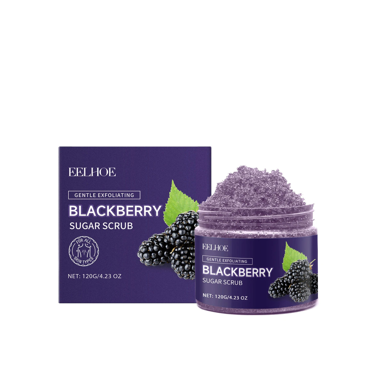 Blackberry Sugar Body Scrub Effectively Removes Dead Skin Restores Smooth Delicate Skin Deep Moisturizing Exfoliating Body Scrub