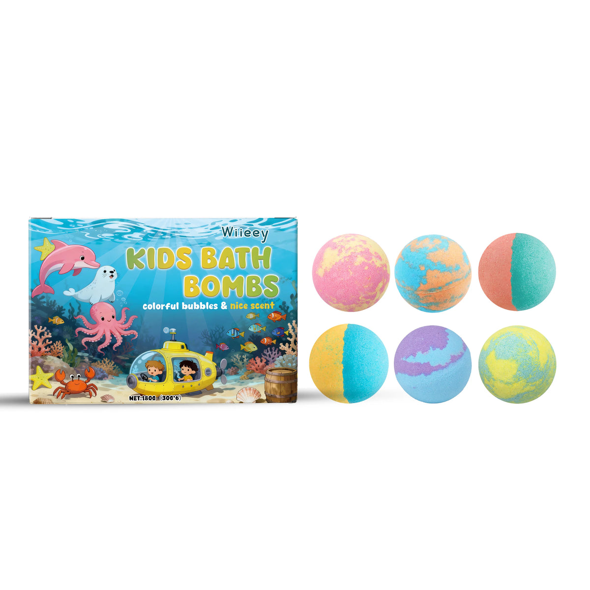 Bath Bombs Set with Surprise Toys Inside – Natural & Organic Fizzies for Bubble Bath Gift for Birthday Holiday , 600g (50g × 12)