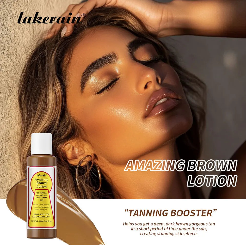 Self-tanning Lotion Waterproof Sweat Proof Colorfast Long-lasting Brown Skin Effect Coconut Flavor Gorgeous Tan Skin Lotion