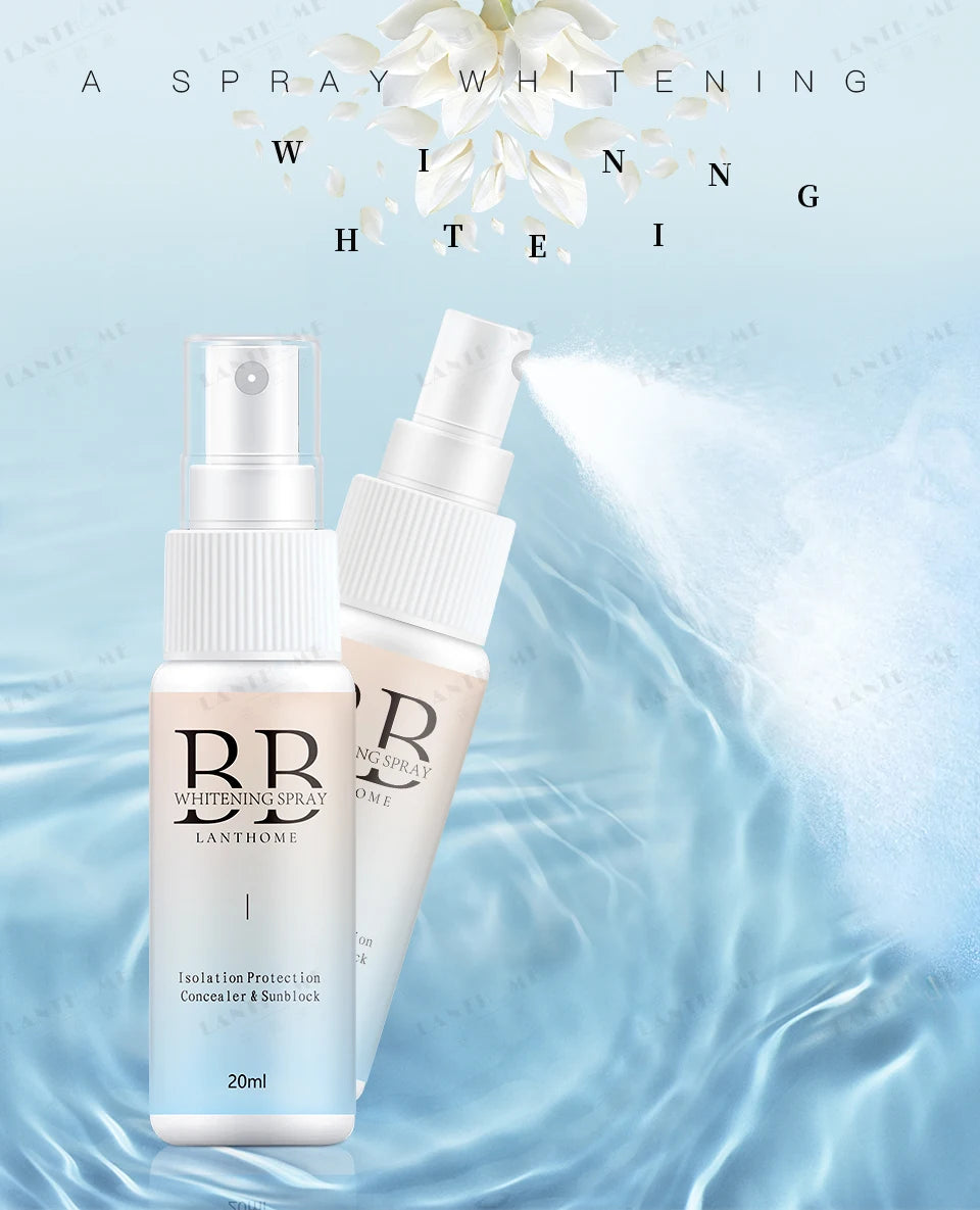 BB Whitening Spray Skin Brightening Moisturizing BB Cream Face Foundation Nourishing Skin Care Beauty Cosmetics