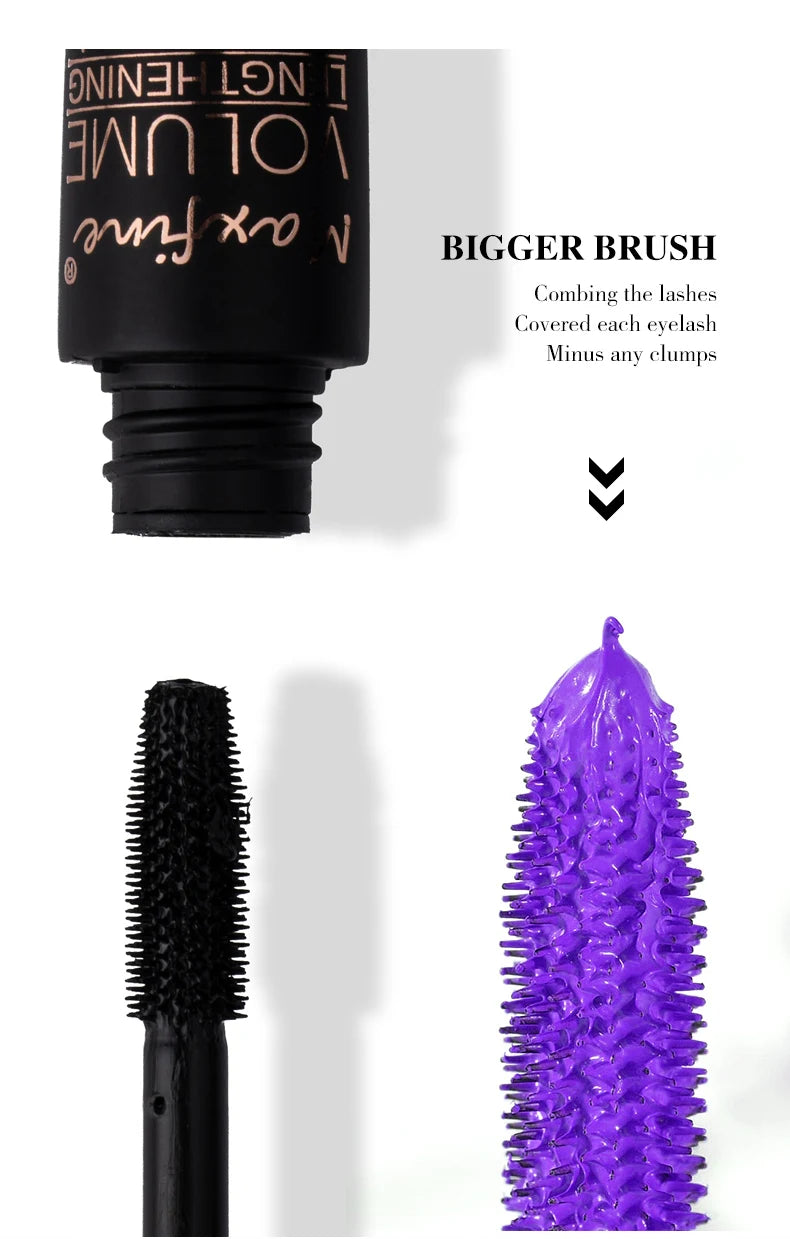 5D Silk Mascara with Big Eyes, Strong and Lasting Black Content and Length, Waterproof and Non-caking, and Prolonged Mascara.