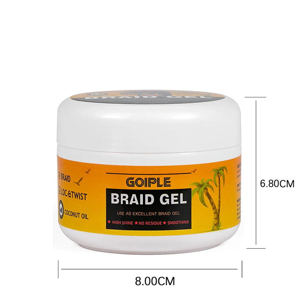 Braiding Gel Strong Hold Neat Braid Gel Hair Braid Gel for Braids Hair Mousse for Braids Styling Product Braid Mousse