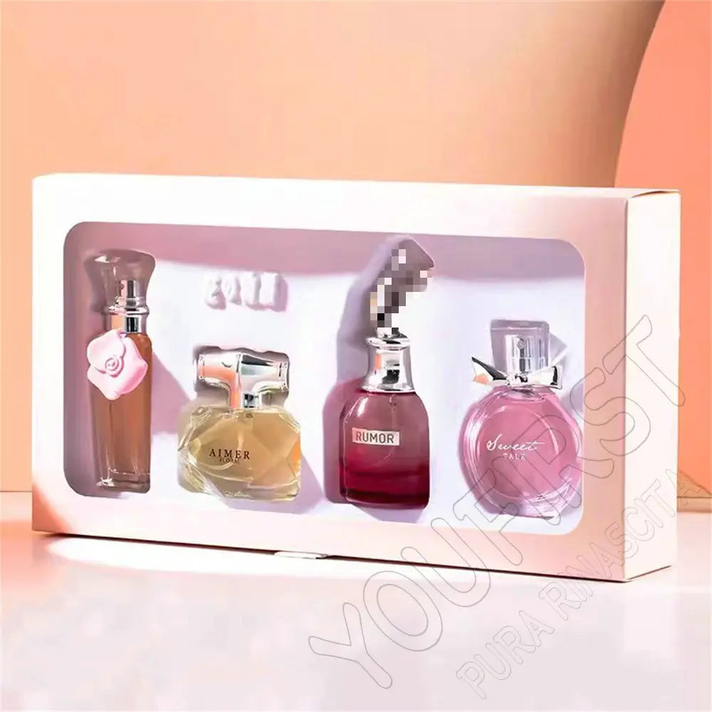 Classic Brand Perfume Women Eau de Parfum Femme 100ml Club De Nuit Perfumes Feminino Gift Box 4Pcs Set Floral Fruity Scent Spray