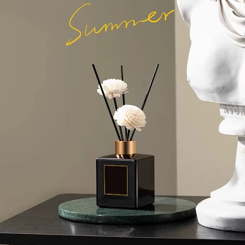 50ml Flameless Home Fragrance Room Perfume Liquid Air Freshener Reed Diffuser Home Decor Square Bottle Aromatherapy Diffuser