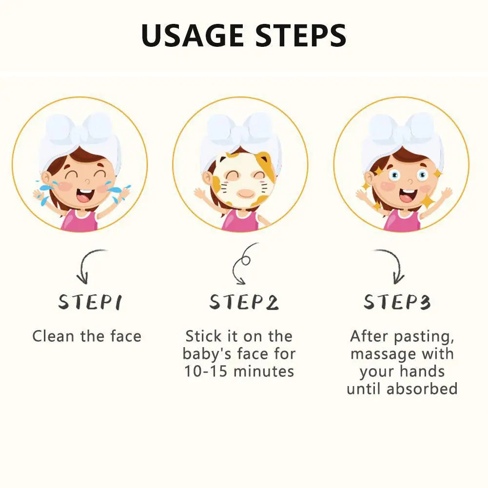 1/5/8 PCS Animal Character Face Masks Hydrating Spa Masks Sheet with Hyaluronic Acid, Skincare Party Facial Masks for Kids Teens