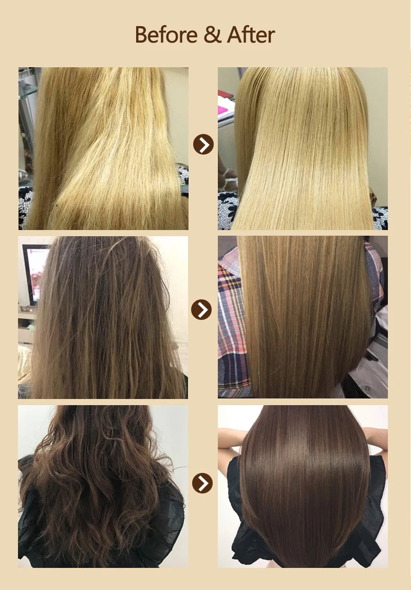 PURC 5s Magical Hair Mask Keratin Treatment Quick Smoothing Perm,Frizz Dry Damage Repairing Cream Restore Soft Masks Hair Care