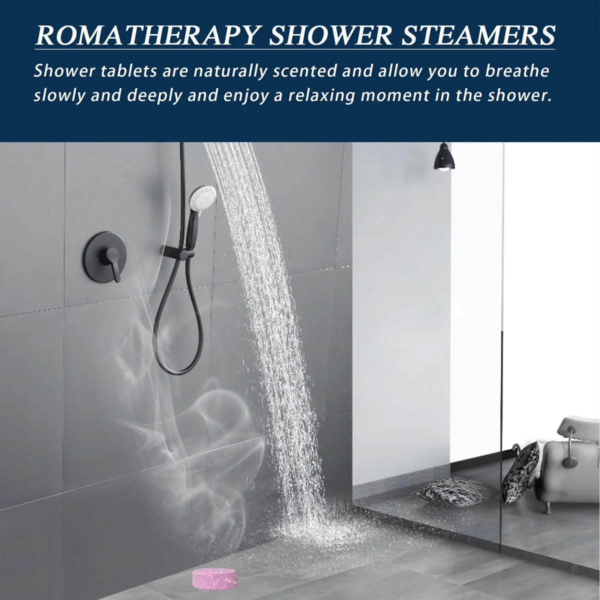Aromatherapy Shower Steamers Long-lasting Fragrance Nighttime Shower Tablets Bath Bombs for Bathbombs Spa Relaxation Gifts