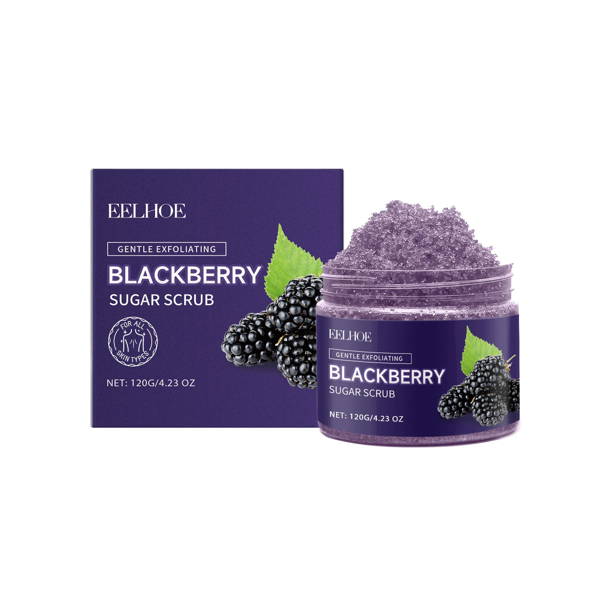 Blackberry Sugar Body Scrub Effectively Removes Dead Skin Restores Smooth Delicate Skin Deep Moisturizing Exfoliating Body Scrub