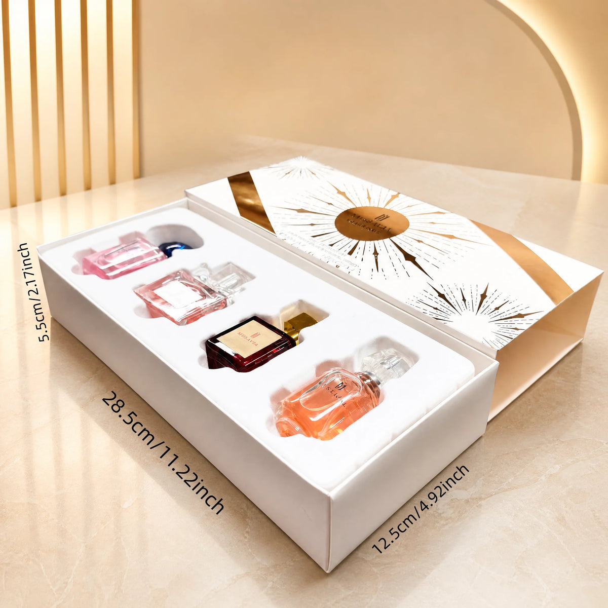 MYSTICAL Womens Perfume Gift Set 4 Piece 30ml Each 120ml Total Cherry Floral Fruity Fragrance Collection for Daily Wear Office Date Night Travel Birthday Gift