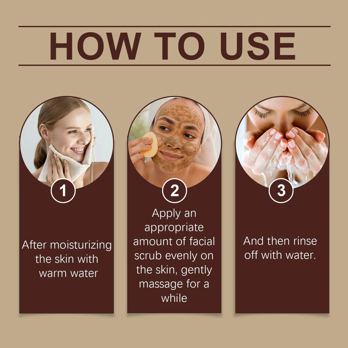 Honey Brown Sugar Scrub Cream Exfoliate Remove Facial Oil Shrink Pores Smooth Moisturize Skin Softening Keratin Cleansing Scrub