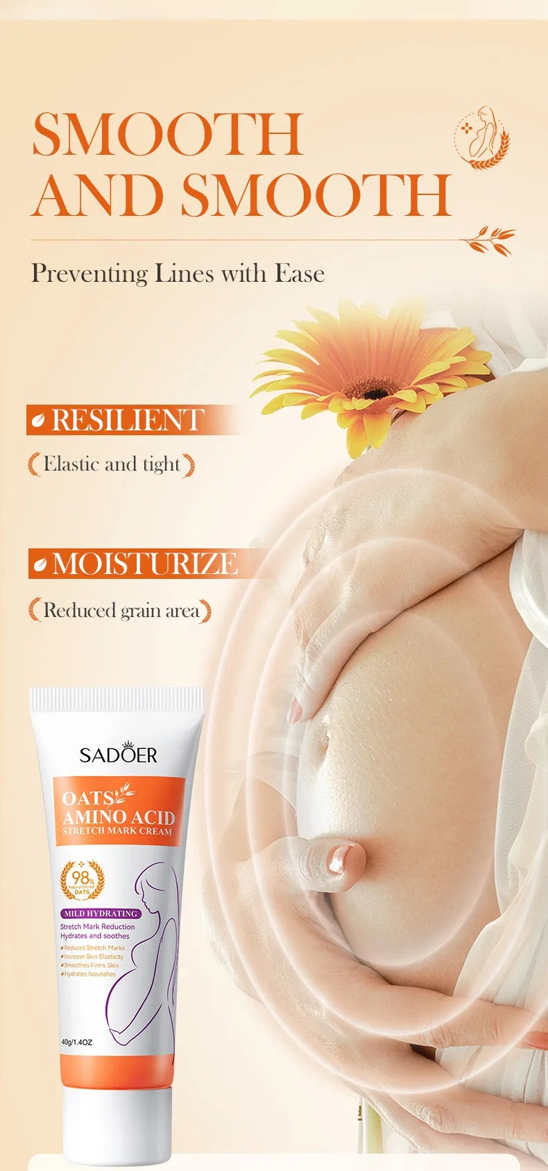 40g Removes Stretch Mark Cream To Remove Postpartum Obesity Pregnant Women Repair Anti-Aging Winkles Firming Body Cream SkinCare